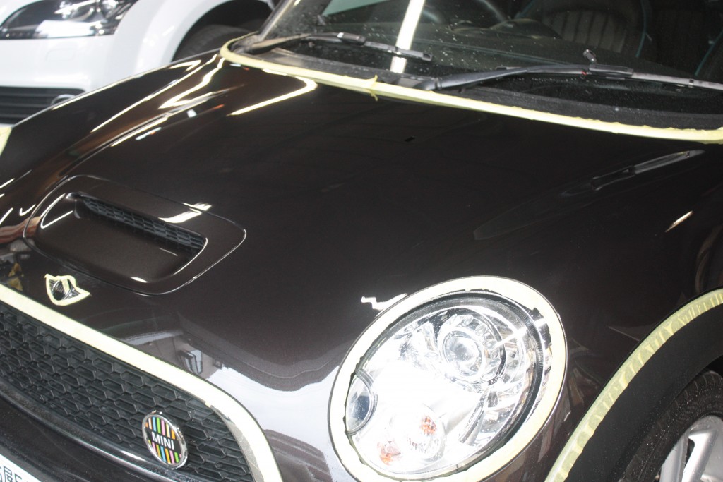 MINI クリーニング 施工の様子