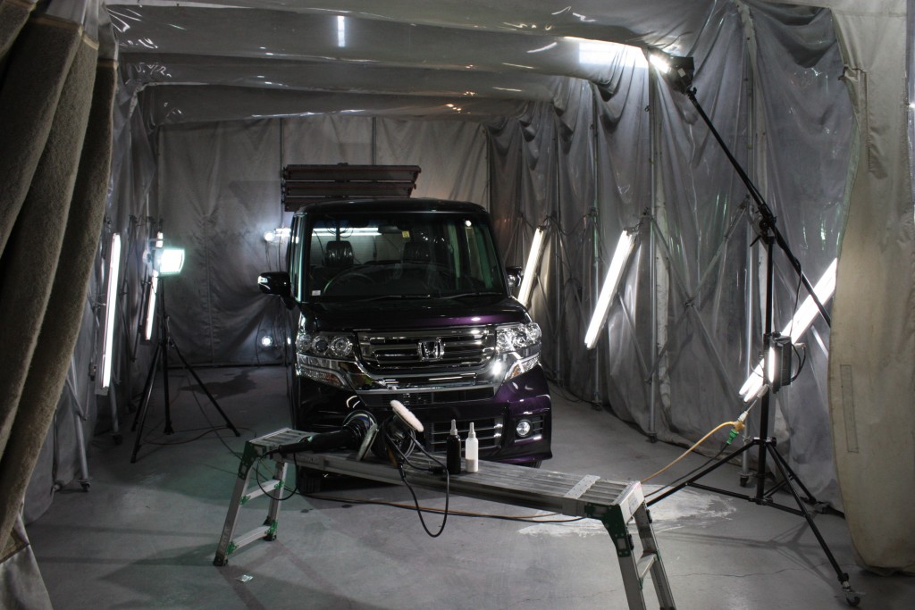 ホンダ N-BOX DAFNES Premiumガラスコーティング施工後