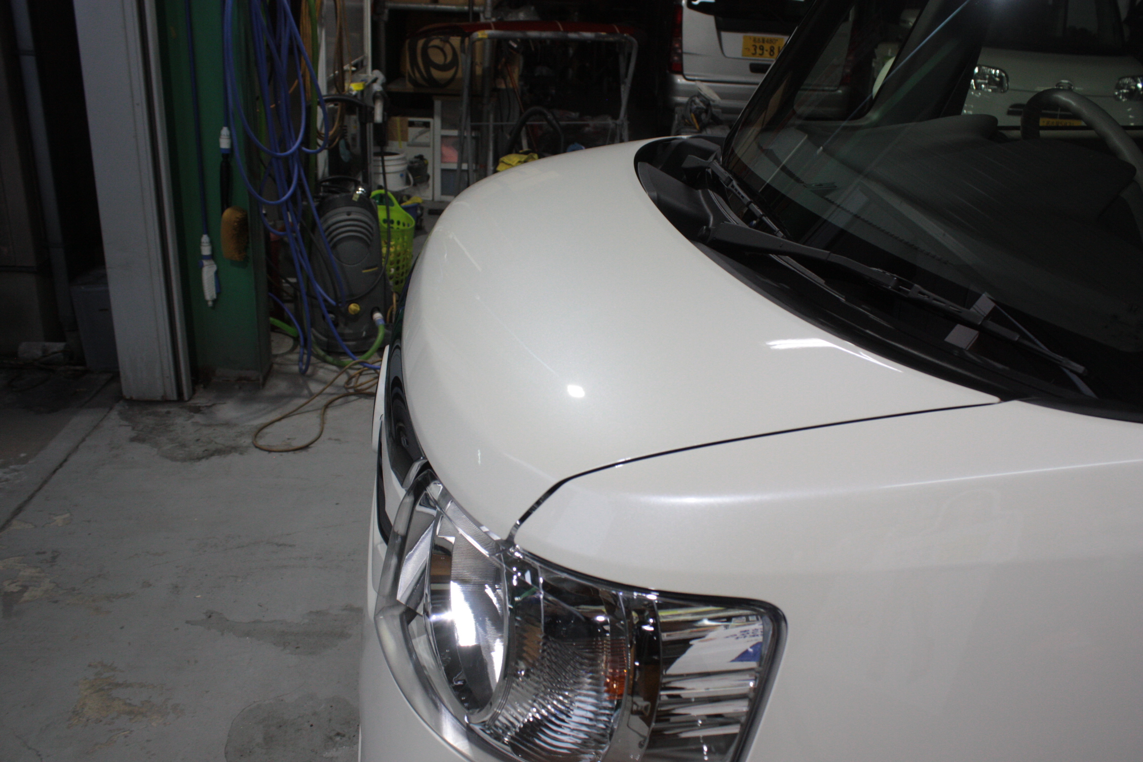 ホンダ N-BOX新車 施工写真 (2)