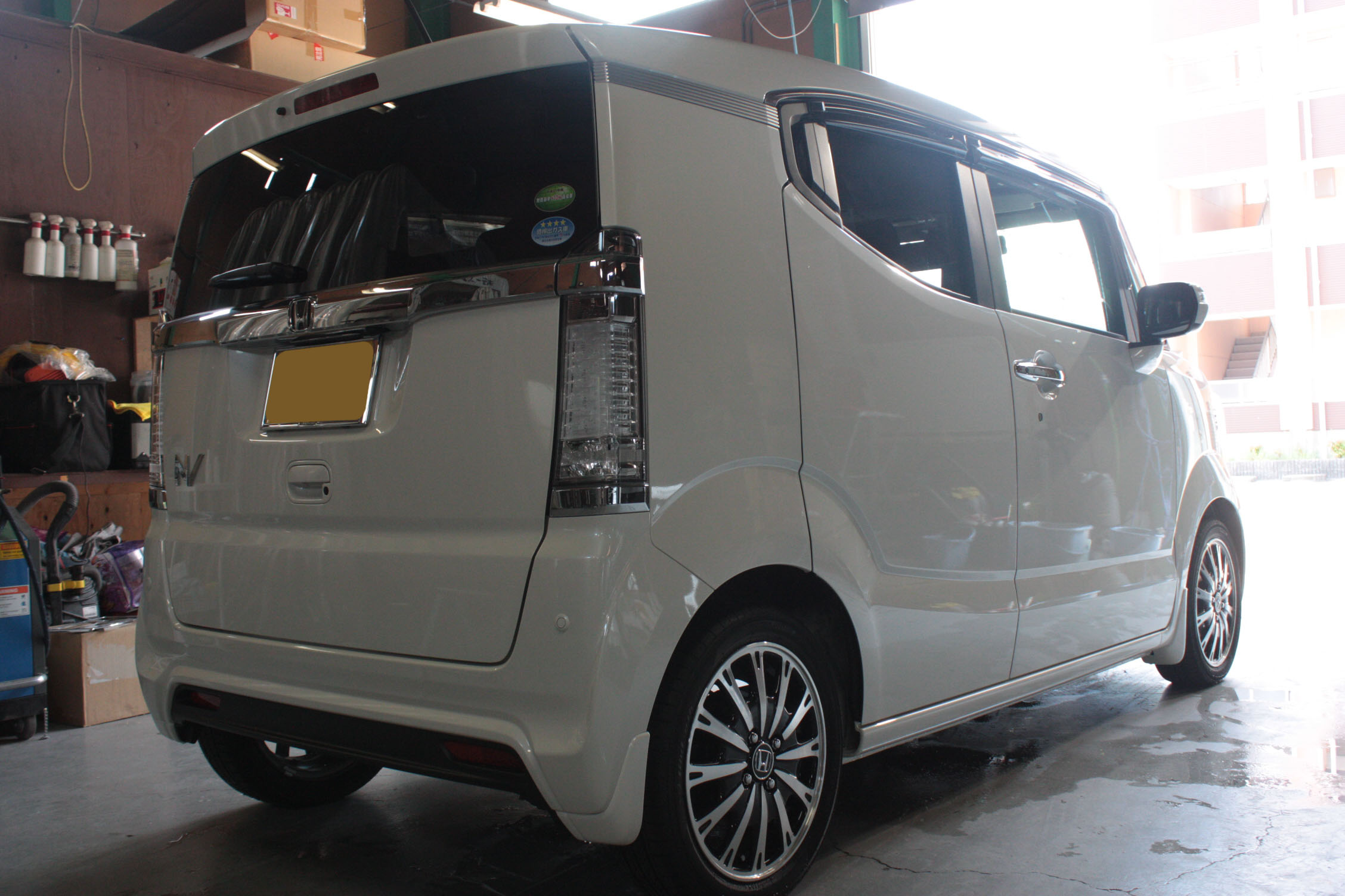 ホンダ Nスラッシュ新車 施工写真 (5)