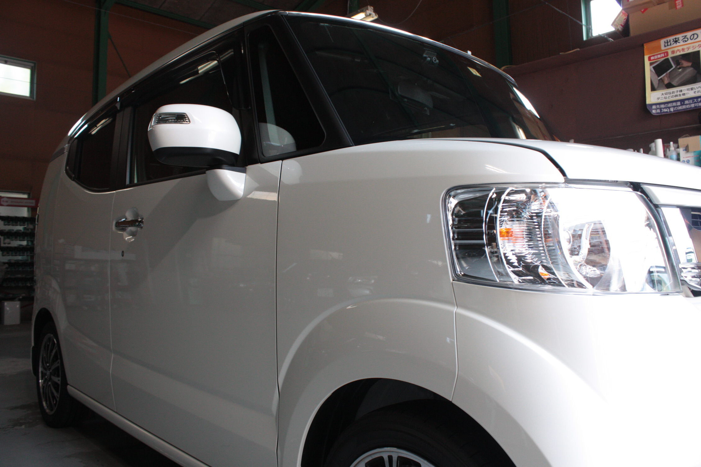 ホンダ Nスラッシュ新車 施工写真 (7)