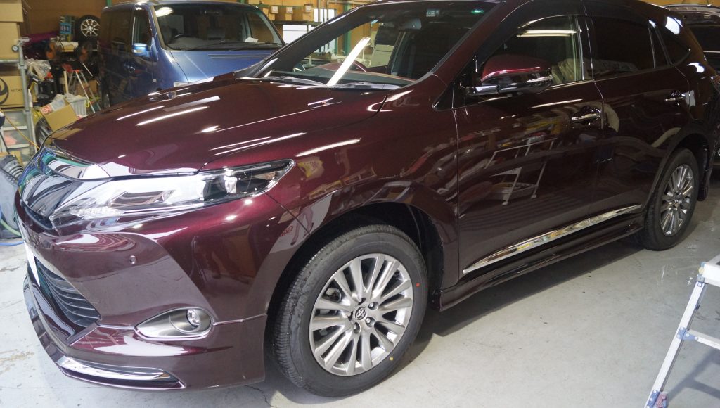 トヨタ ハリアー新車 施工写真 (8)
