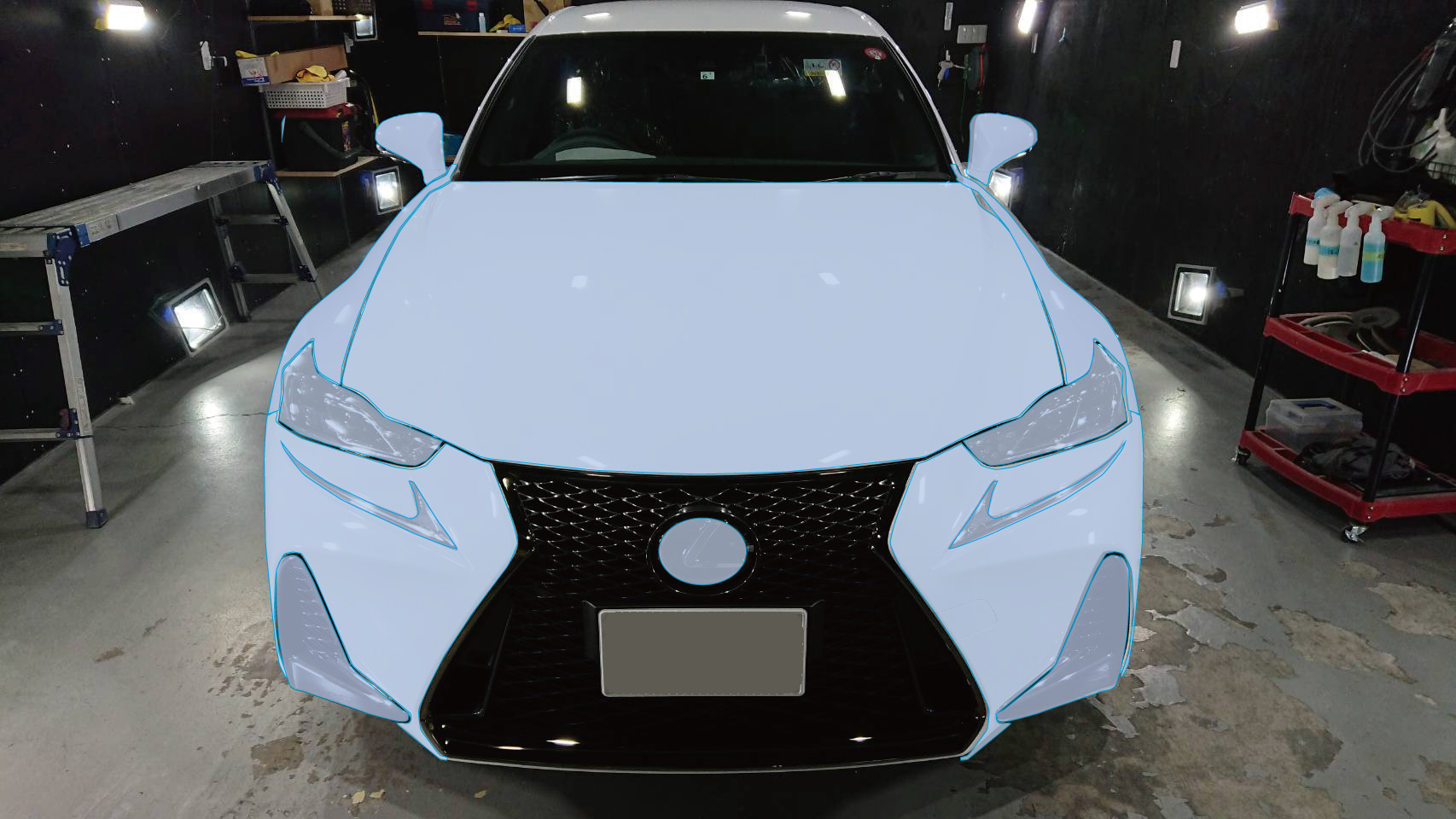 レクサス 新型IS300h 施工写真 (2)