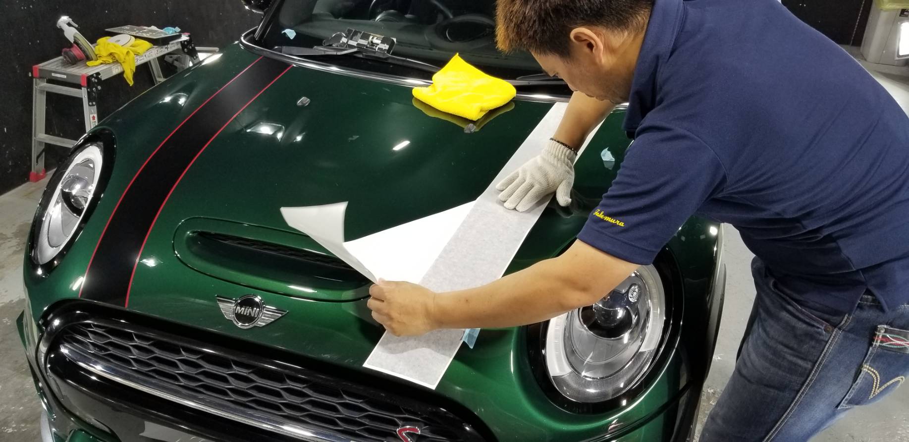 MINI ジョンクーパーワークスの経年劣化を復活 施工写真 (11)