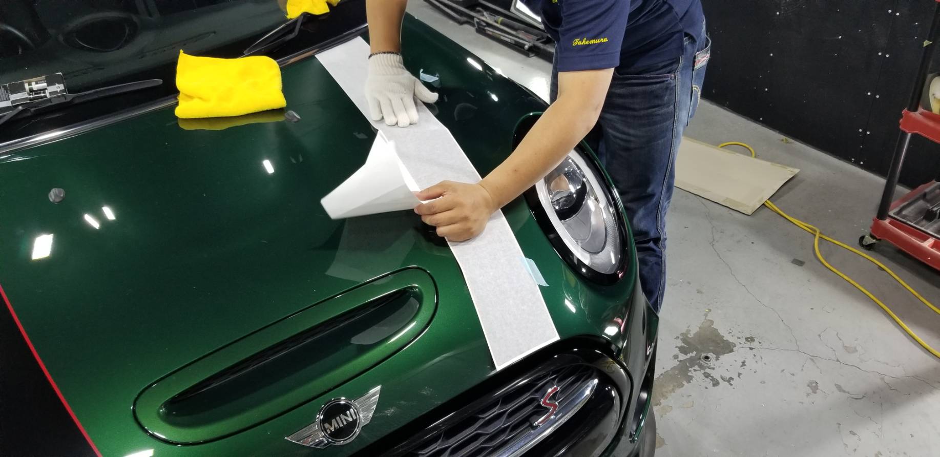MINI ジョンクーパーワークスの経年劣化を復活 施工写真 (10)