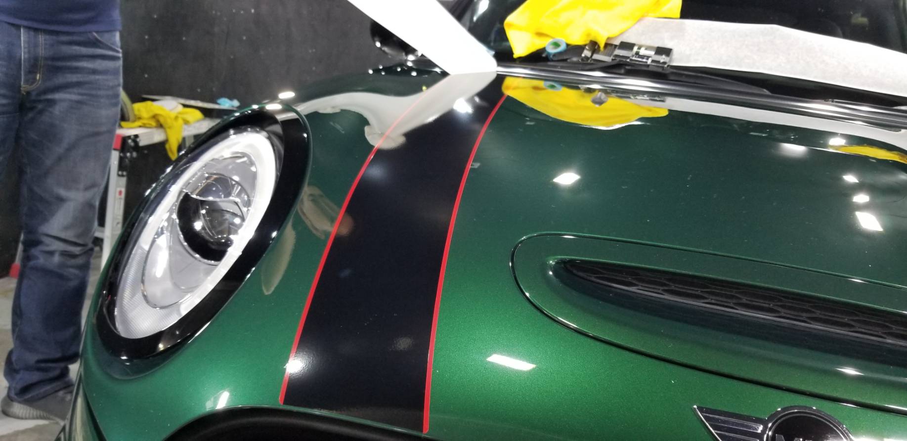 MINI ジョンクーパーワークスの経年劣化を復活 施工写真 (12)