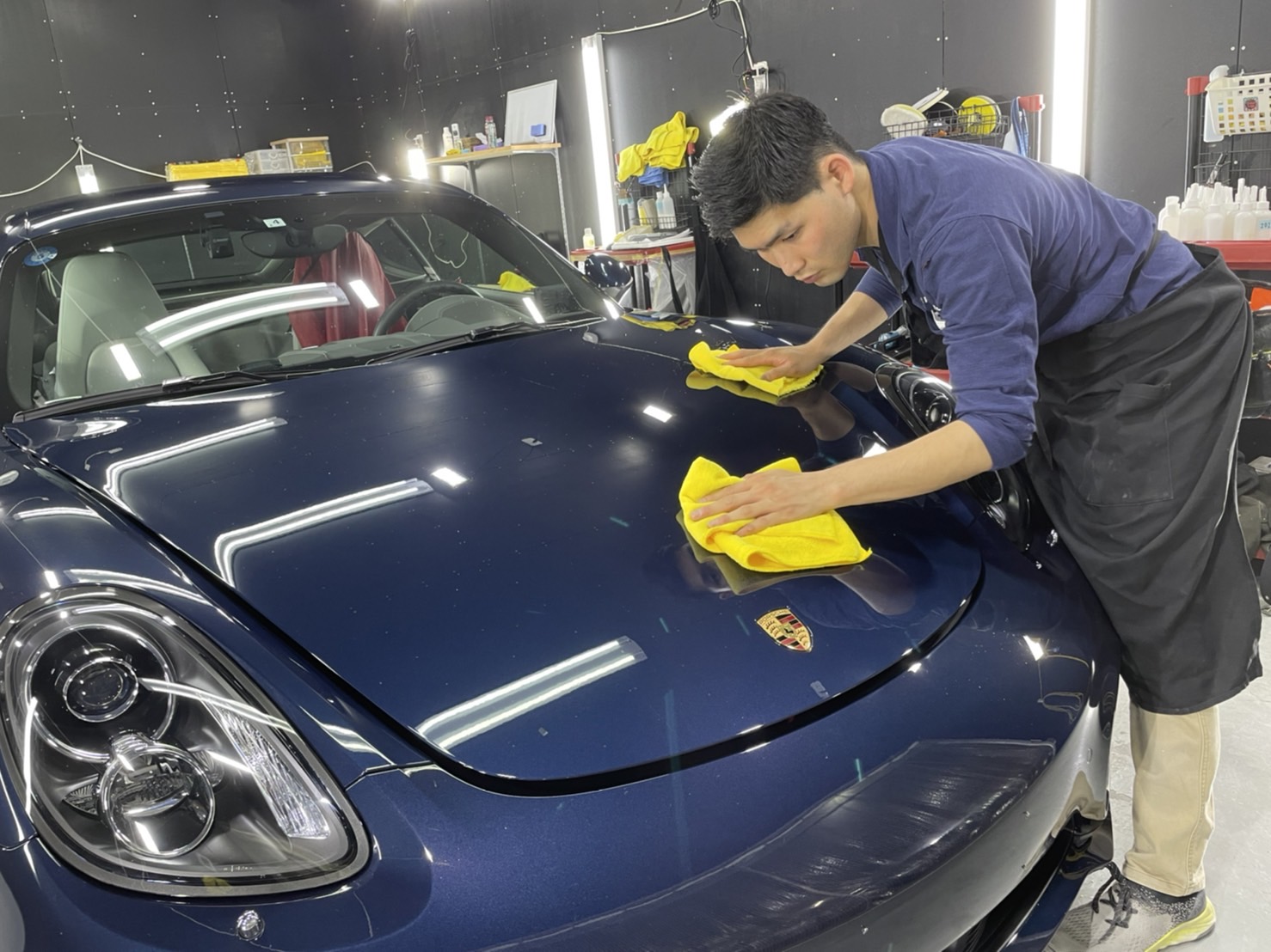 ポルシェ ケイマン2015年式 施工写真 (1)