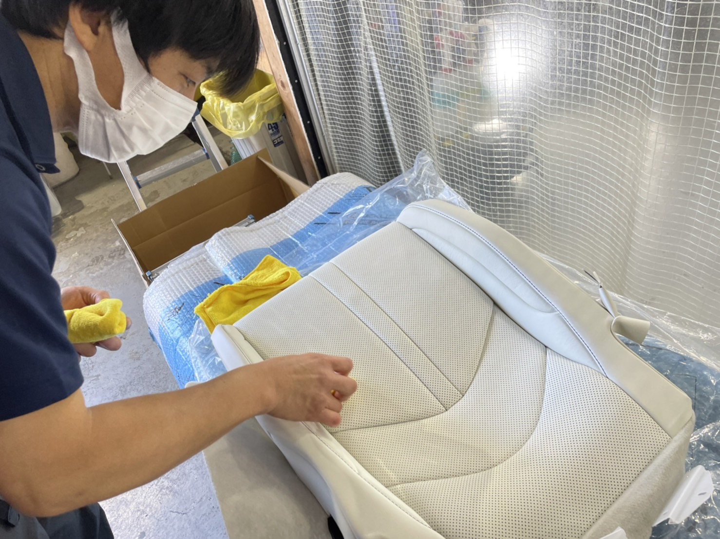 レクサス LC500コンバーチブル 施工写真 (6)