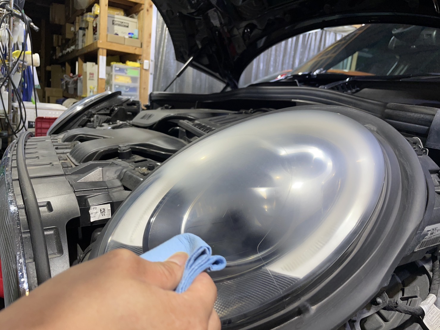 MINI ヘッドライト研磨 施工写真 (5)
