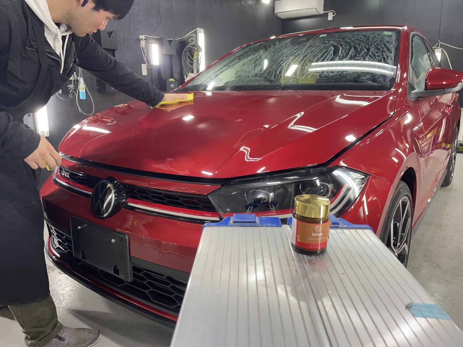 フォルクスワーゲン ポロ セラミックコーティングの仕上がり