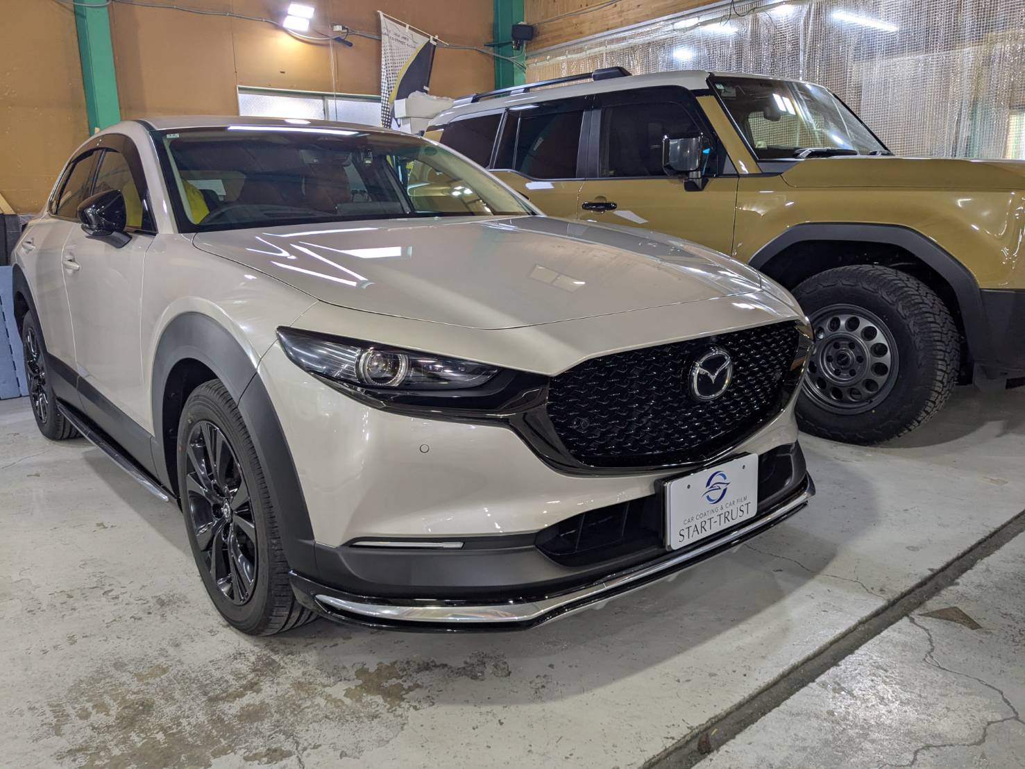 トヨタ クラウン プロテクションフィルム 施工後の仕上がり