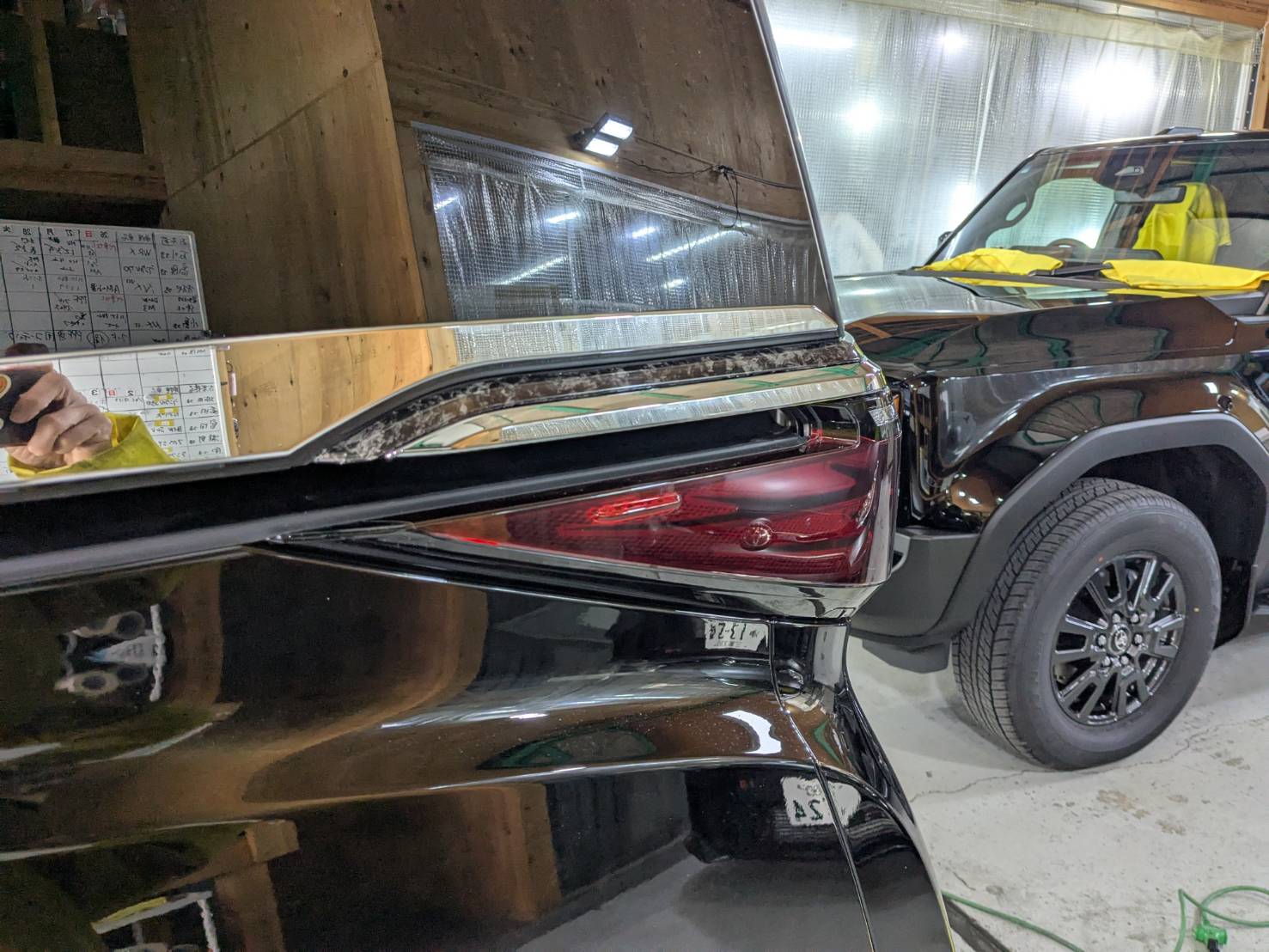 トヨタ アルファード プロテクションフィルム 施工後の仕上がり