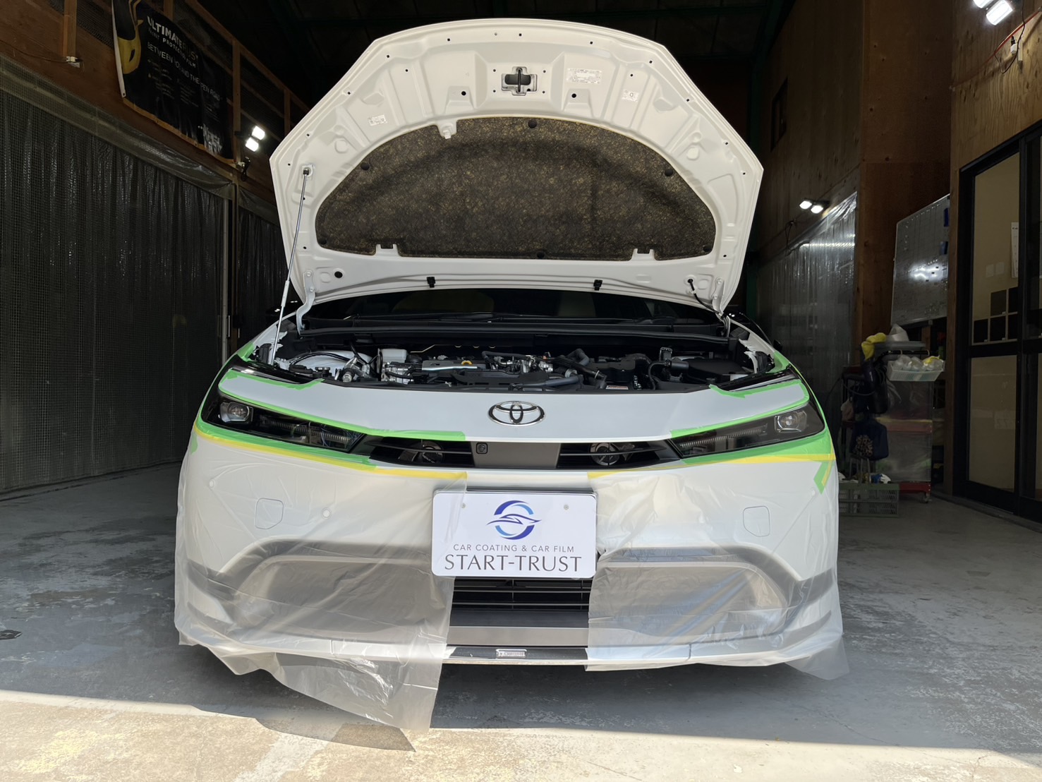 トヨタ カローラ プロテクションフィルムの仕上がり