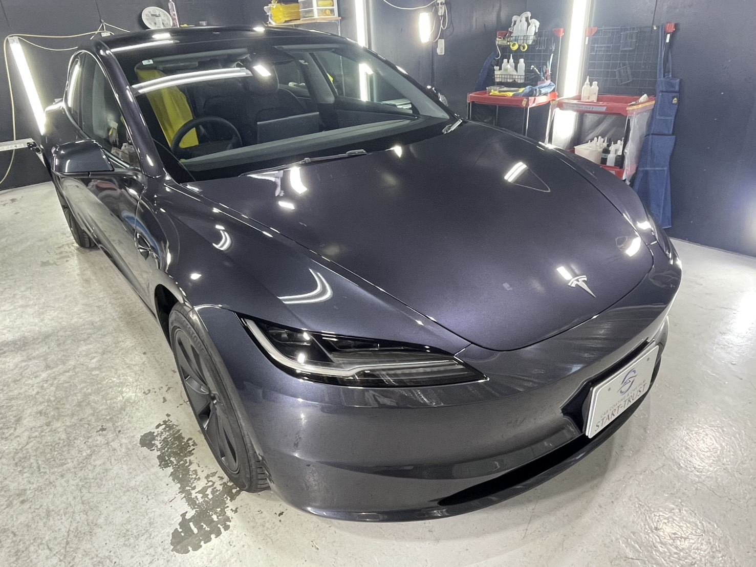テスラ セラミックコーティング・ガラスコーティング｜施工事例