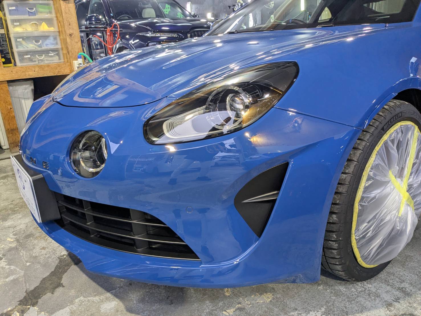 アルピーヌ X1 プロテクションフィルム 施工前