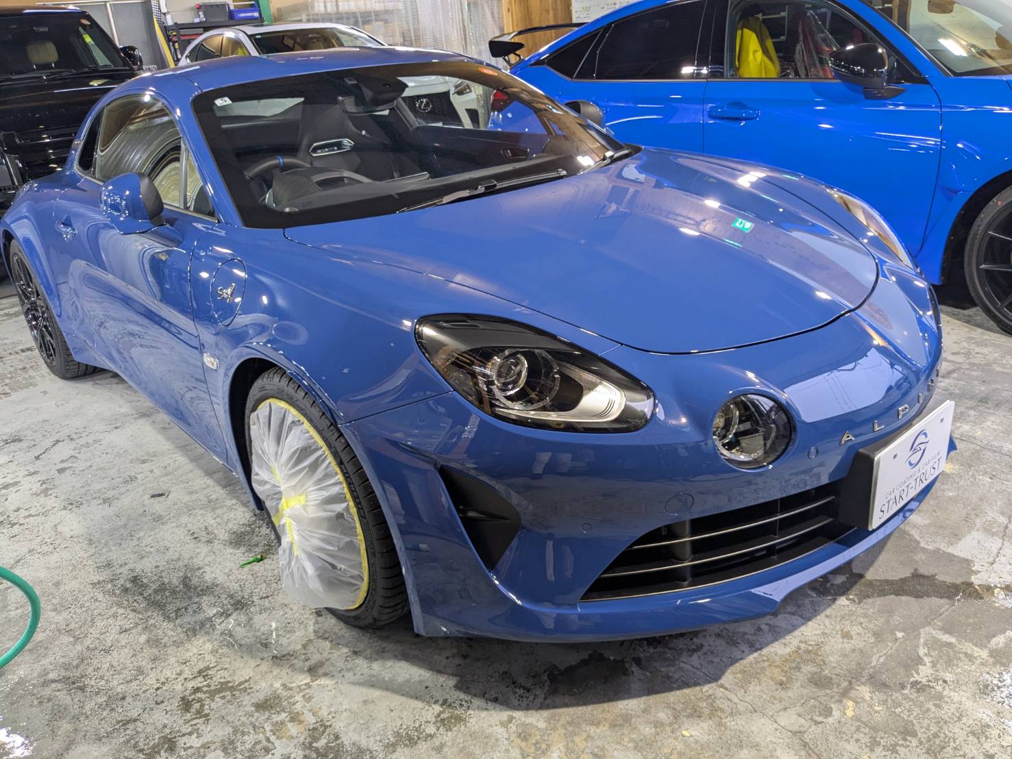アルピーヌ X1 プロテクションフィルム 施工前