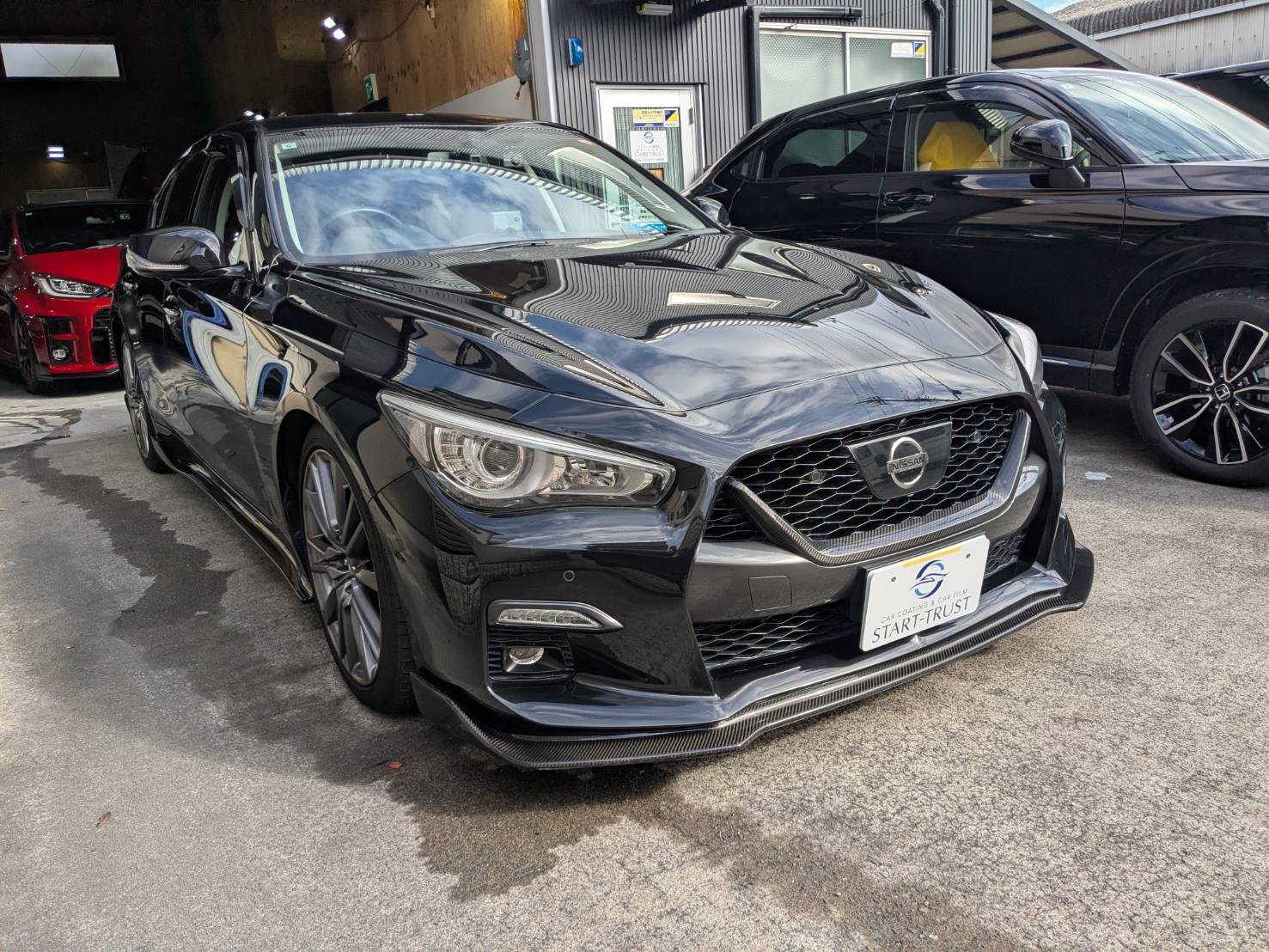 日産 スカイライン プロテクションフィルムの仕上がり