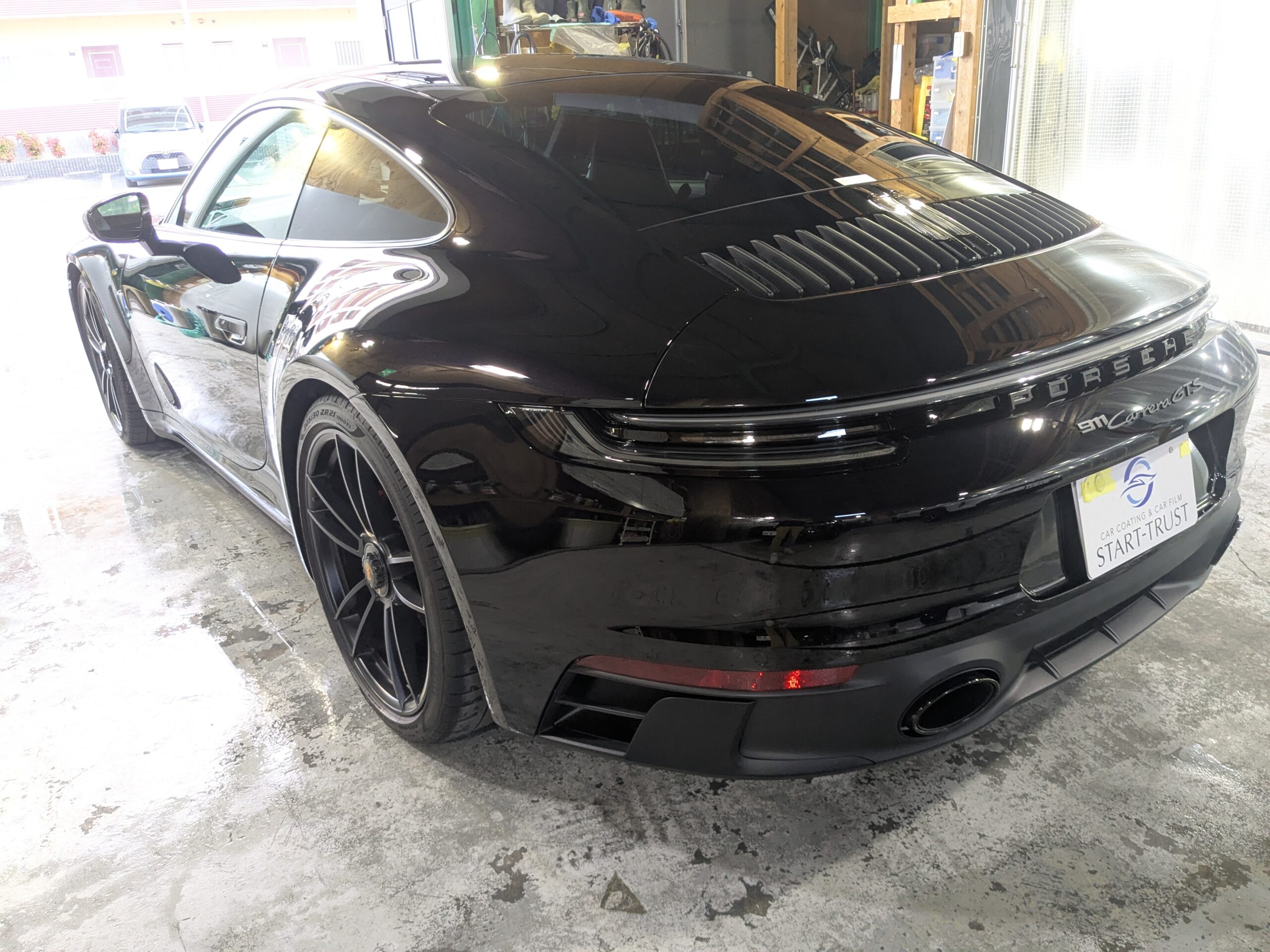 ポルシェ 911 セラミックコーティングの仕上がり