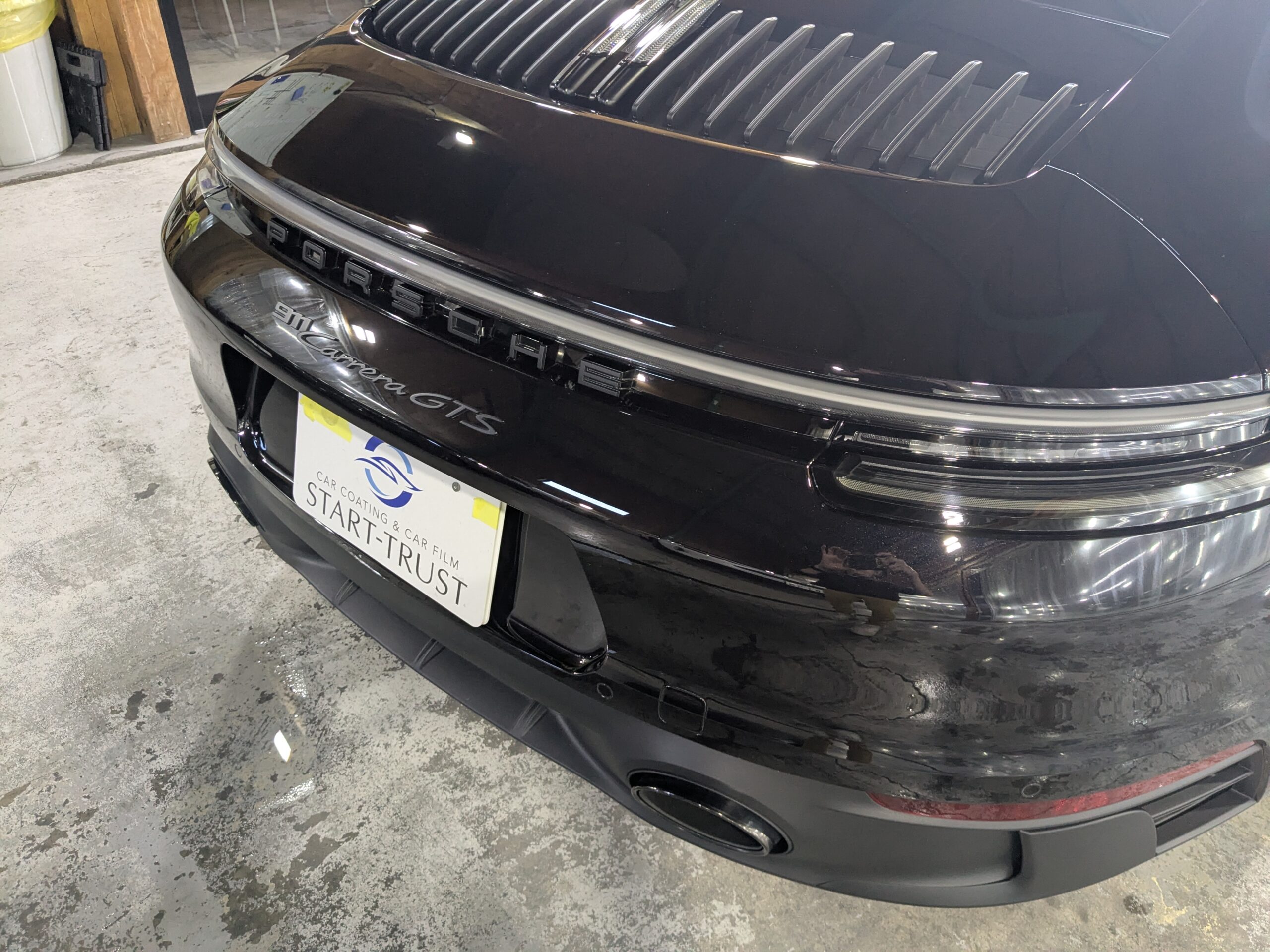 ポルシェ 911 セラミックコーティングの仕上がり