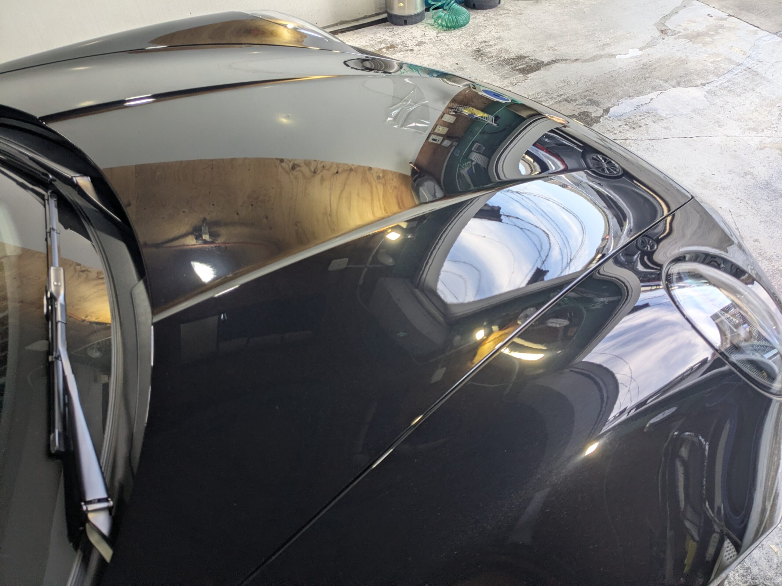 ポルシェ 911 セラミックコーティングの仕上がり