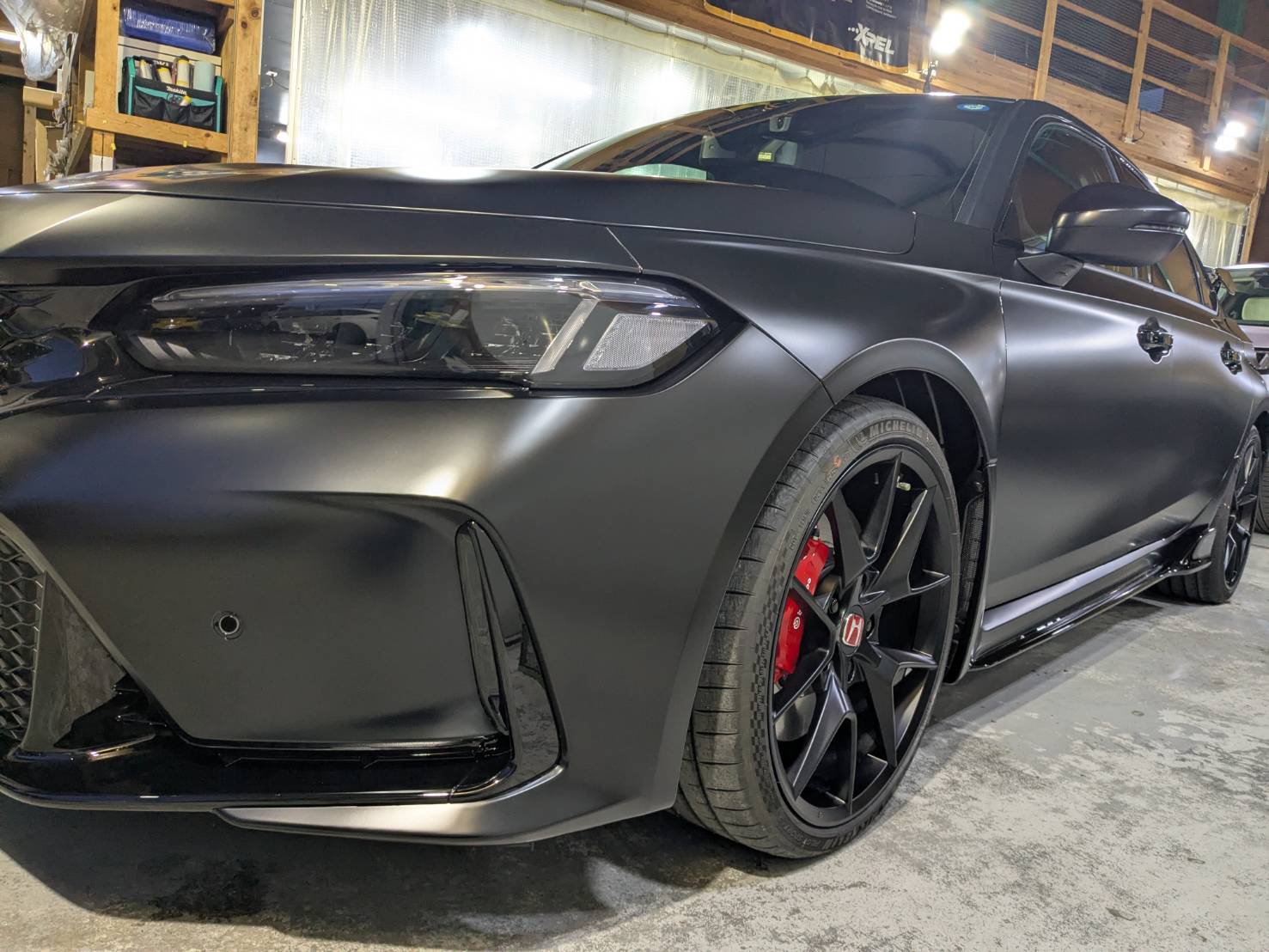 ホンダ シビック プロテクションフィルム 施工後の仕上がり