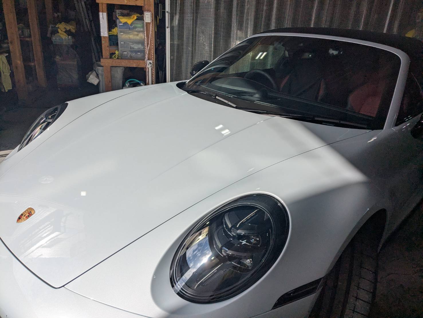 ポルシェ タルガ4GTS ホイールコーティング 施工後の仕上がり