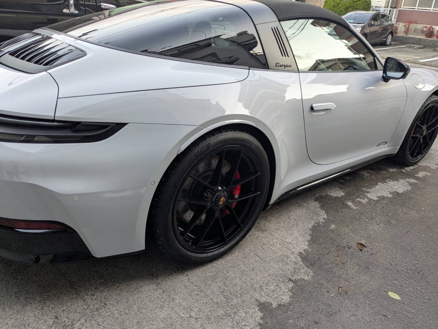 ポルシェ タルガ4GTS ホイールコーティング 施工前