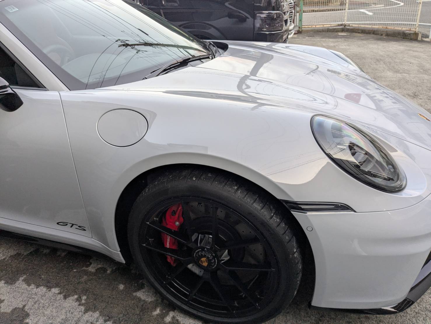 ポルシェ タルガ4GTS ホイールコーティング 施工前
