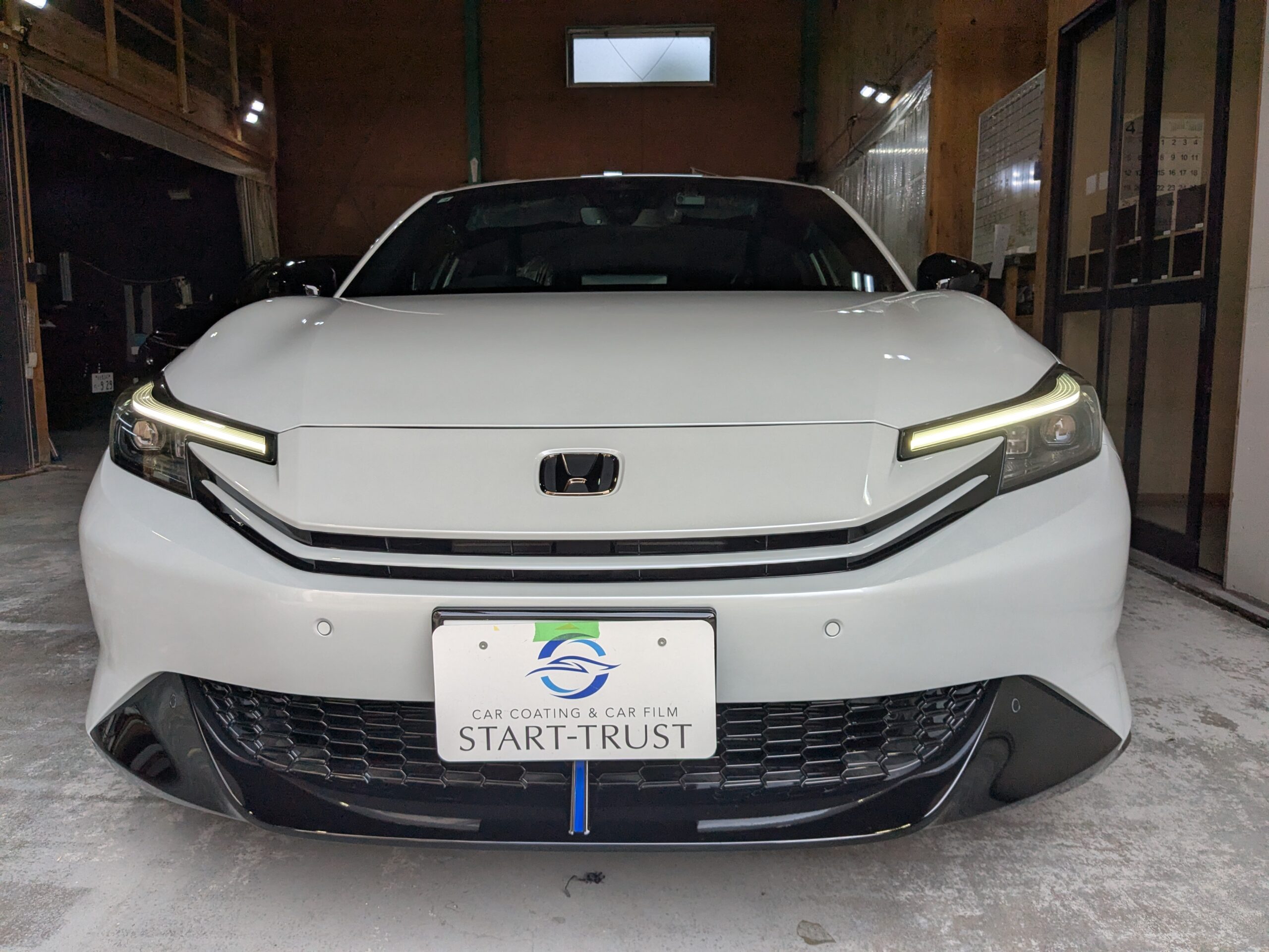 ホンダ プレリュード 2026年式 施工の様子