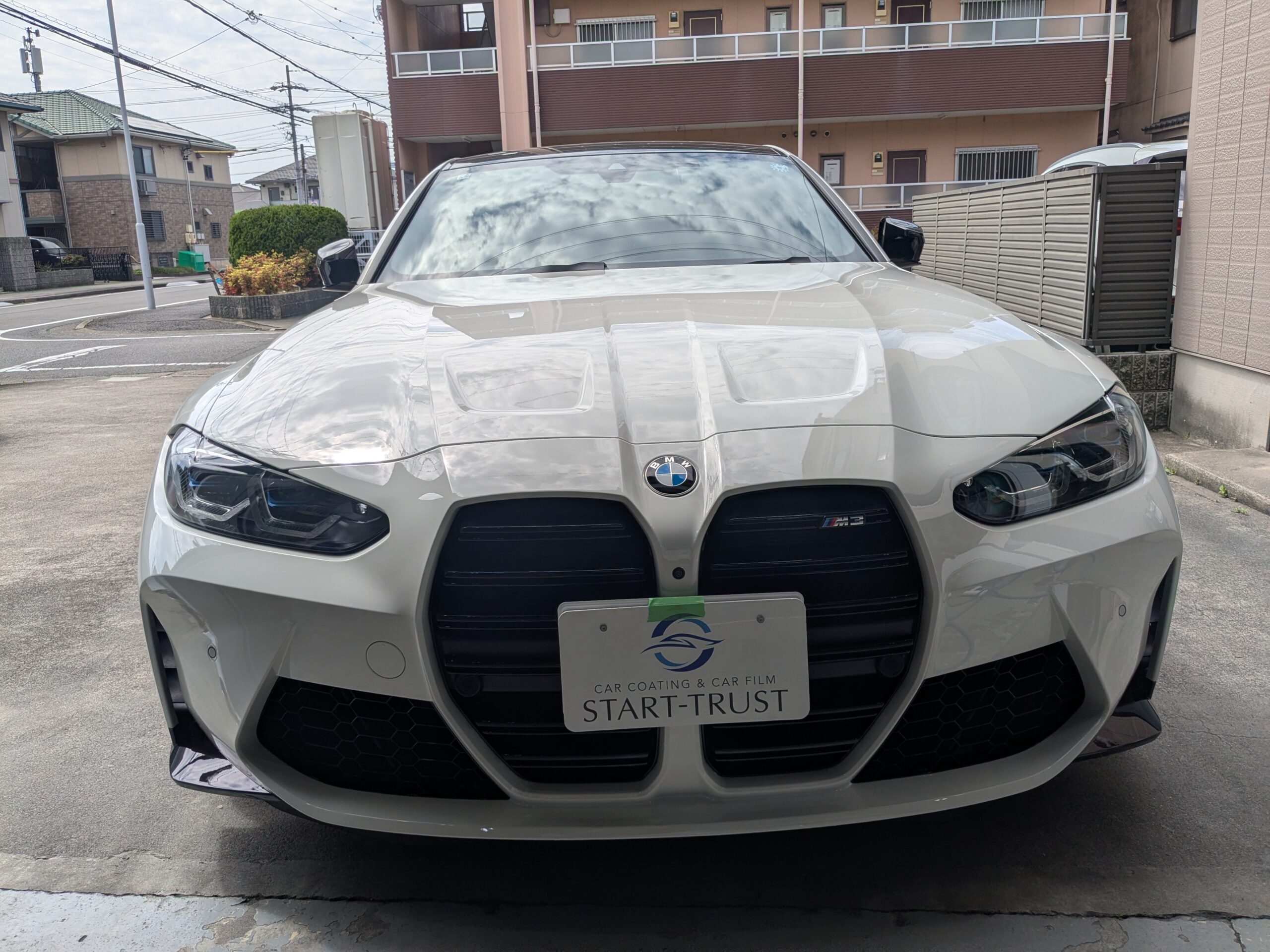 BMW M3 2025年式 施工の様子