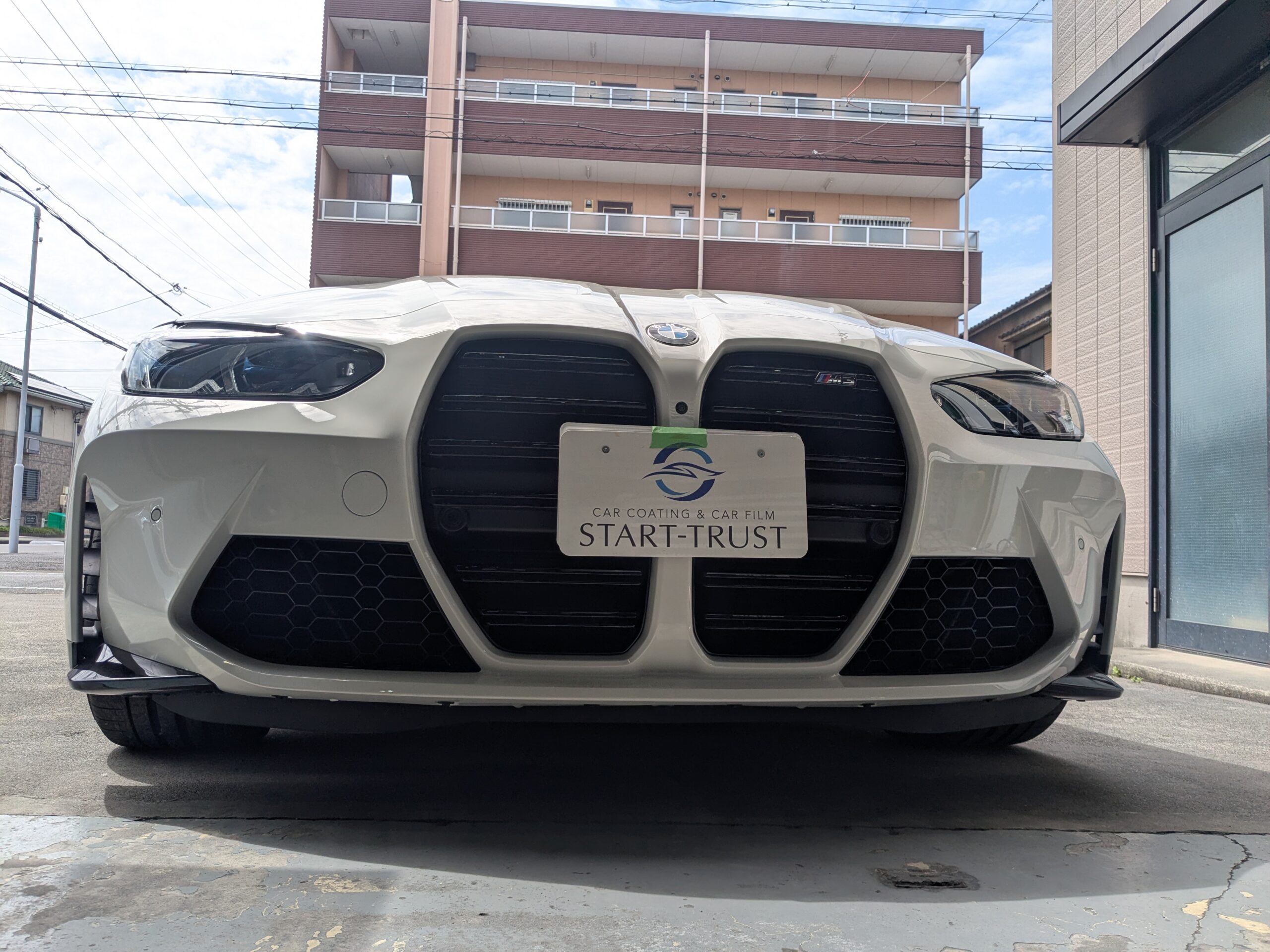 BMW M3 2025年式 施工の様子