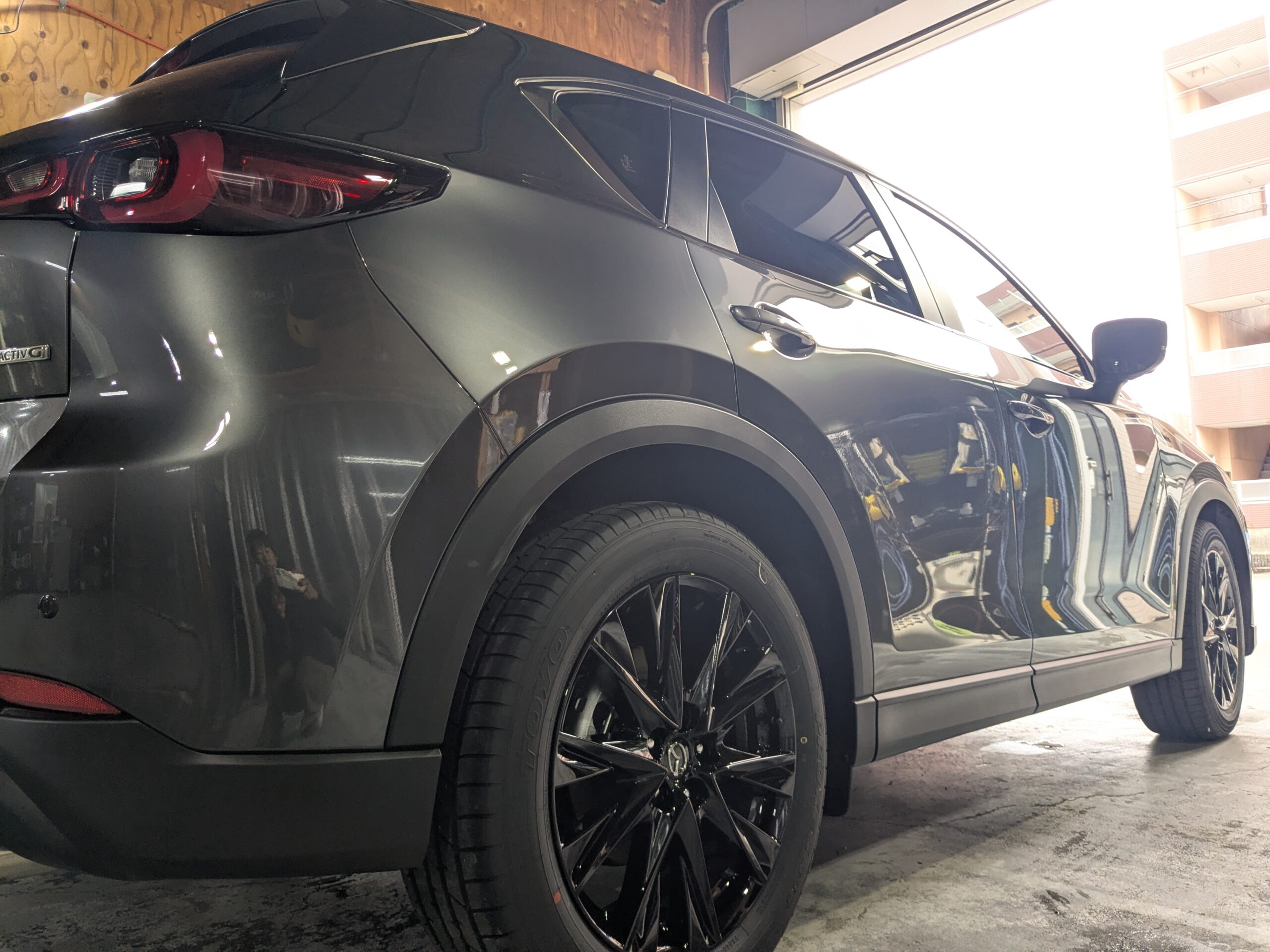 マツダ CX-5 2026年式 施工の様子