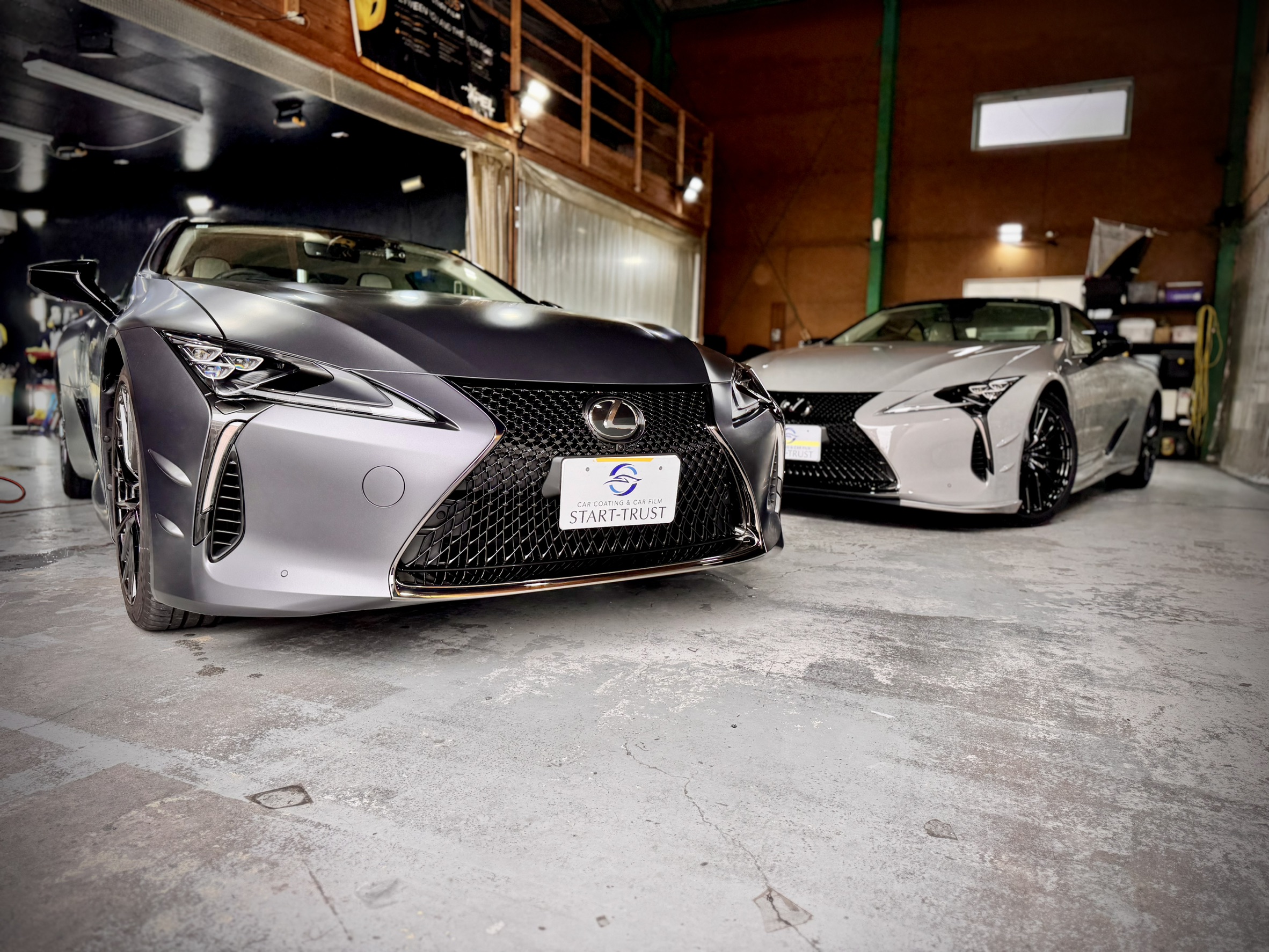 レクサス LC500 ピナクル コンバーチブル 2026年式 施工の様子
