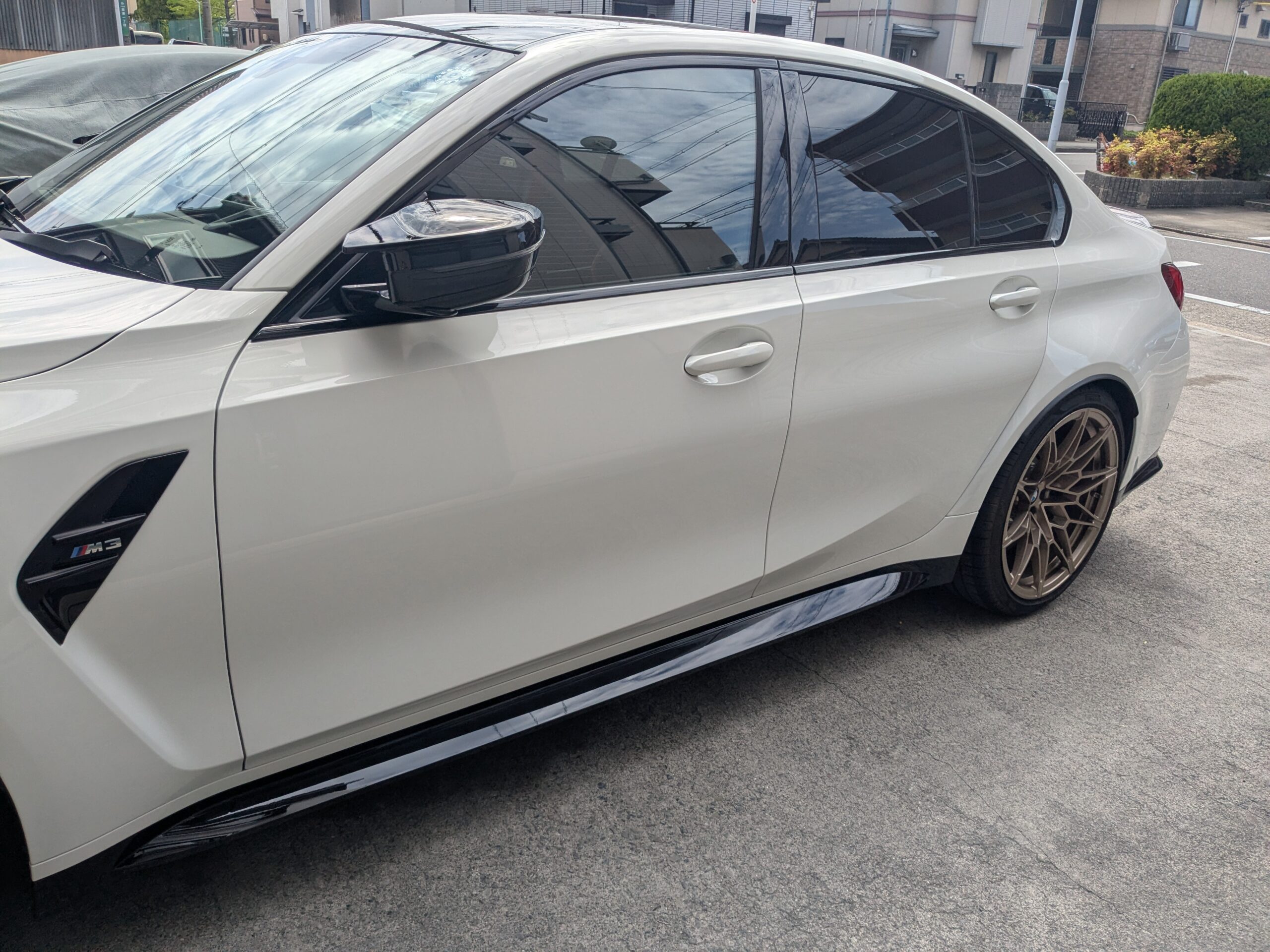 BMW M3 2025年式 施工の様子