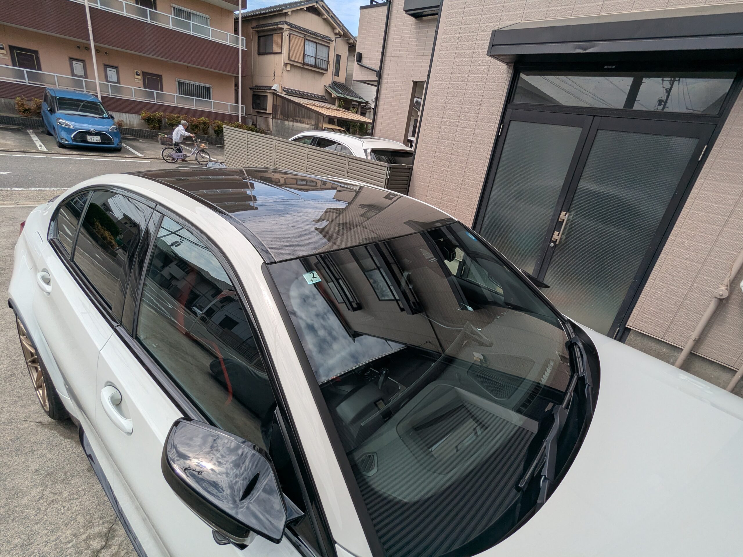 BMW M3 2025年式 施工の様子