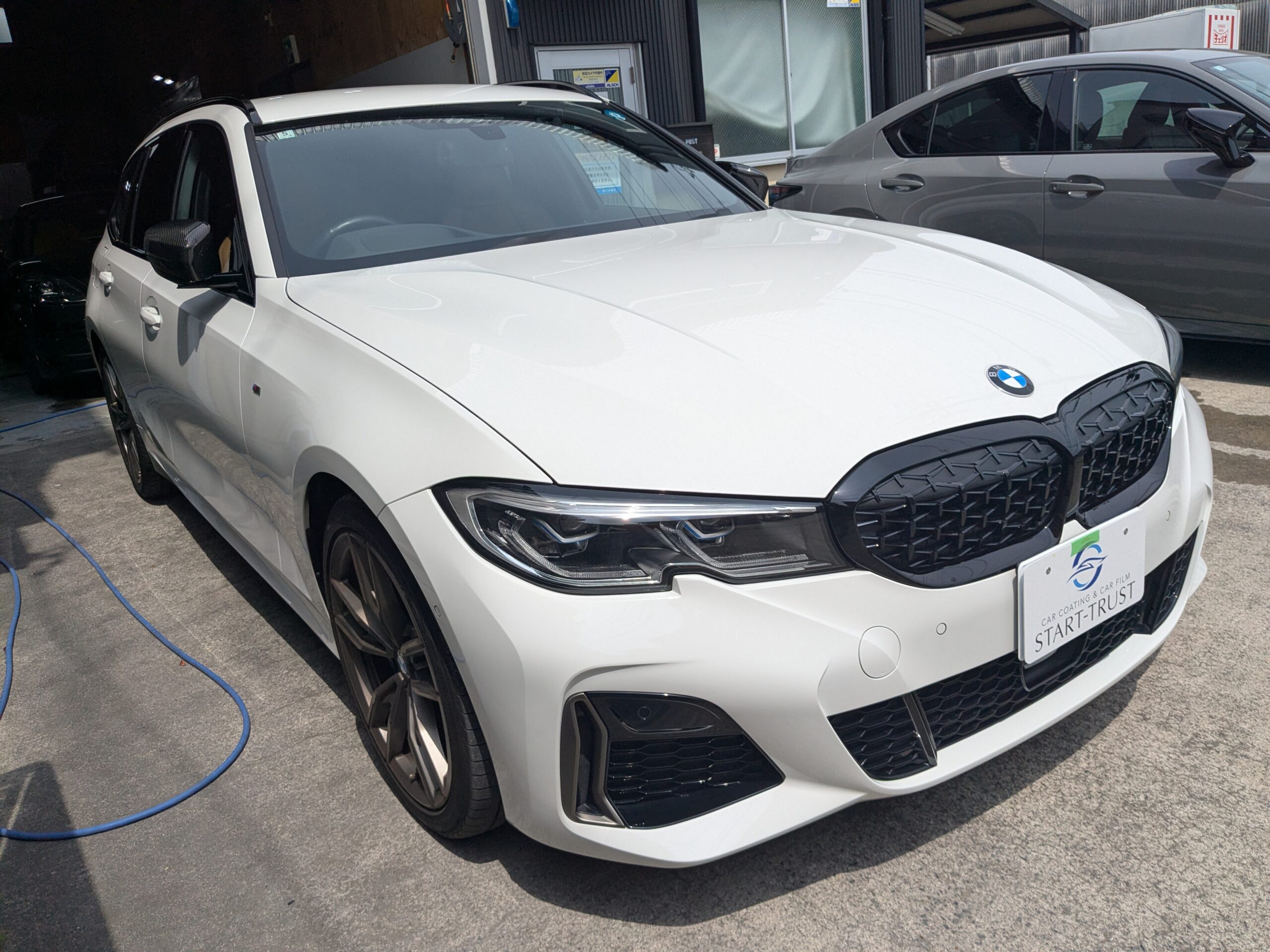 BMW M340i 2022年式 施工の様子