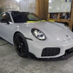 ポルシェ 911ターボS 2026年式 施工の様子