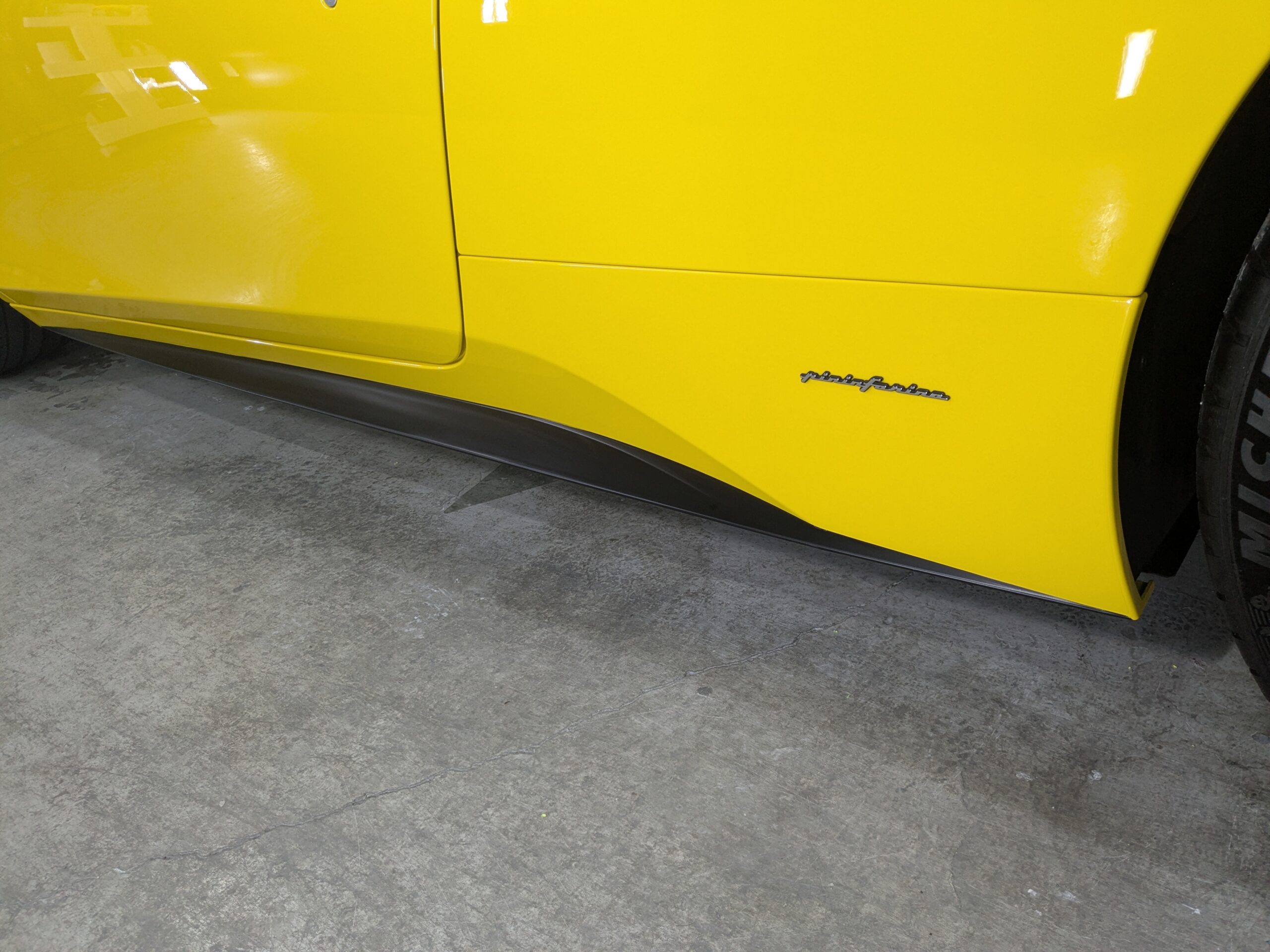 フェラーリ 458スパイダー 2013年式 施工の様子