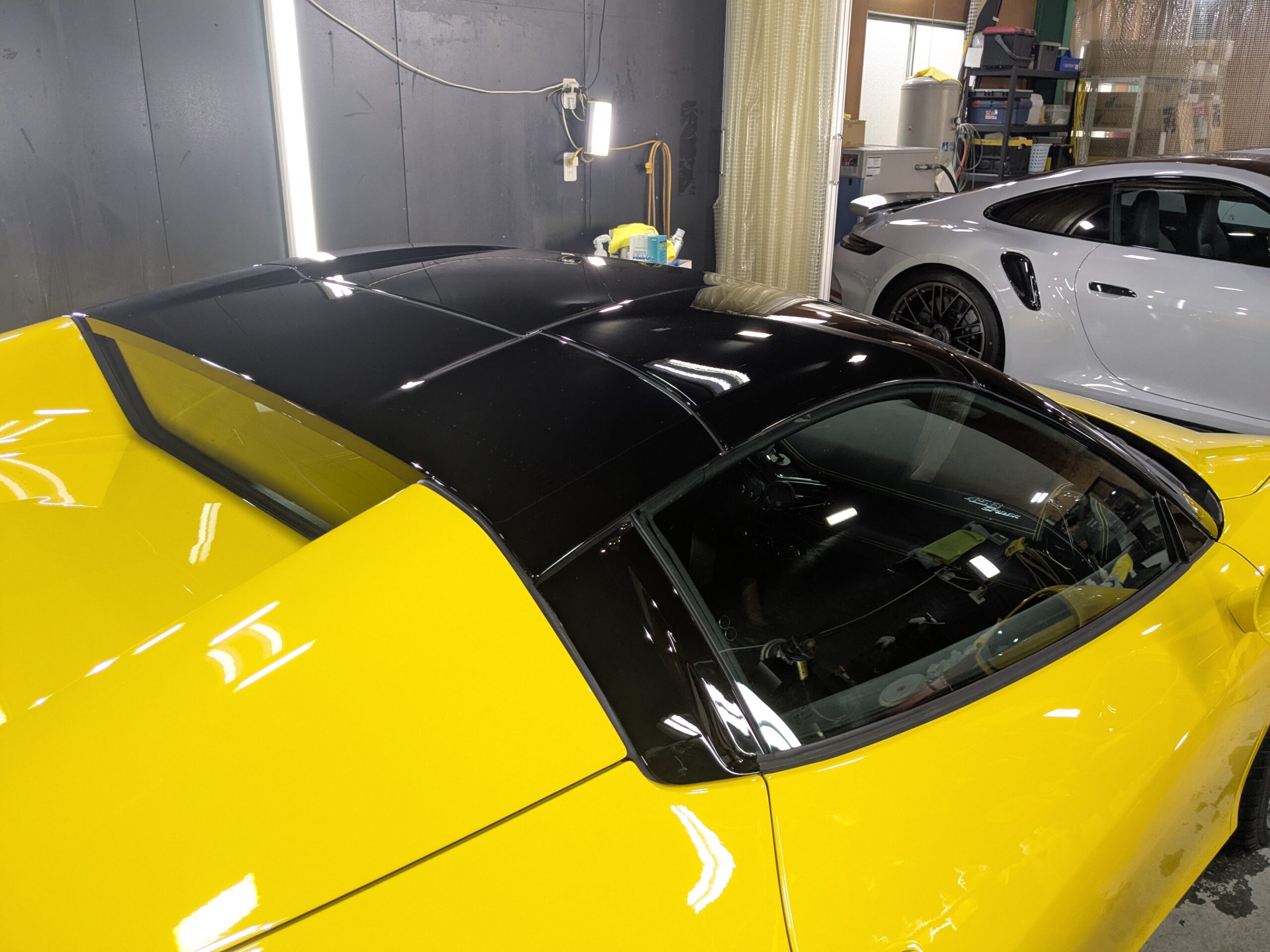 フェラーリ 458スパイダー 2013年式 施工の様子
