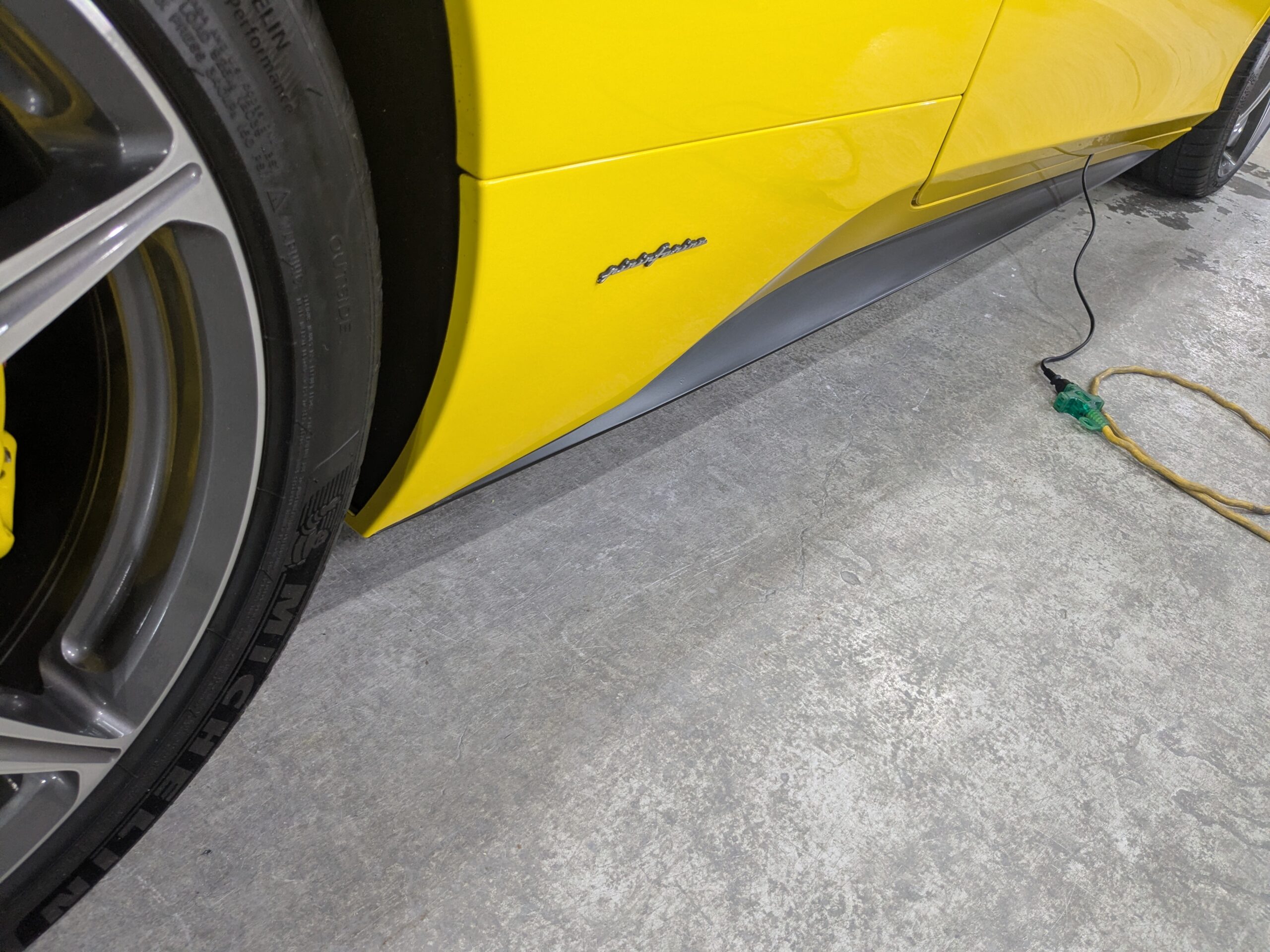 フェラーリ 458スパイダー 2013年式 施工の様子
