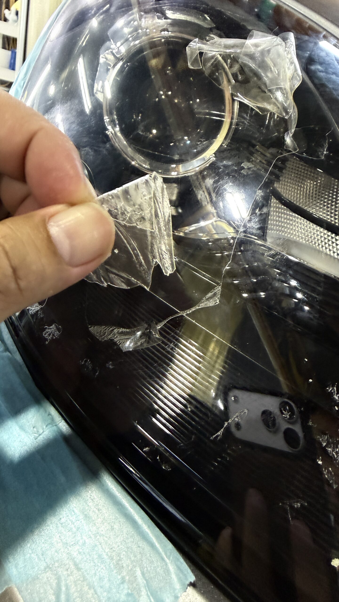 ポルシェ 718ケイマン 施工の様子