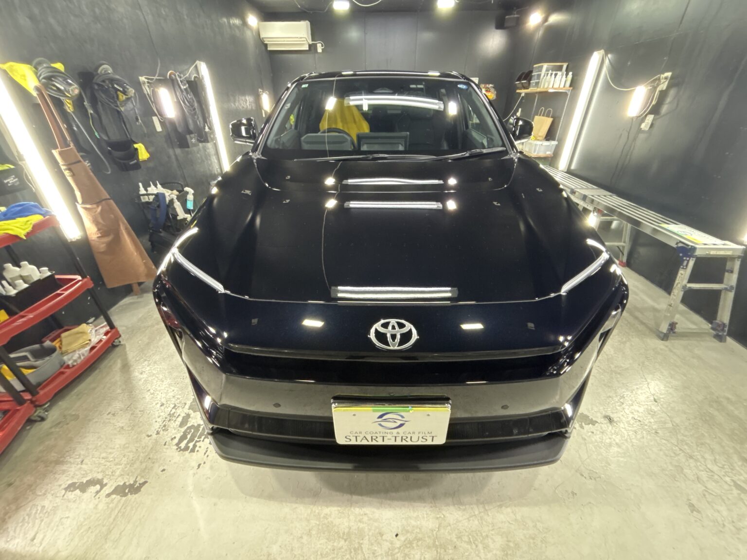 トヨタ bZ4X(2026年式) 施工後のボディコーティング