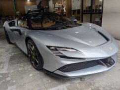 フェラーリ SF90スパイダーのプロテクションフィルム｜愛知県岡崎市よりご来店・スタートラスト