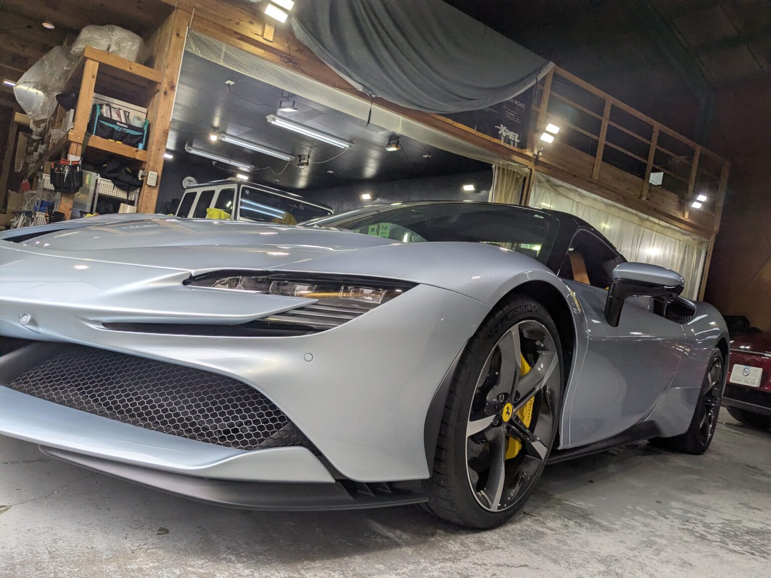 フェラーリ SF90スパイダー(2024年式) プロテクションフィルム・ホイールコーティングの写真