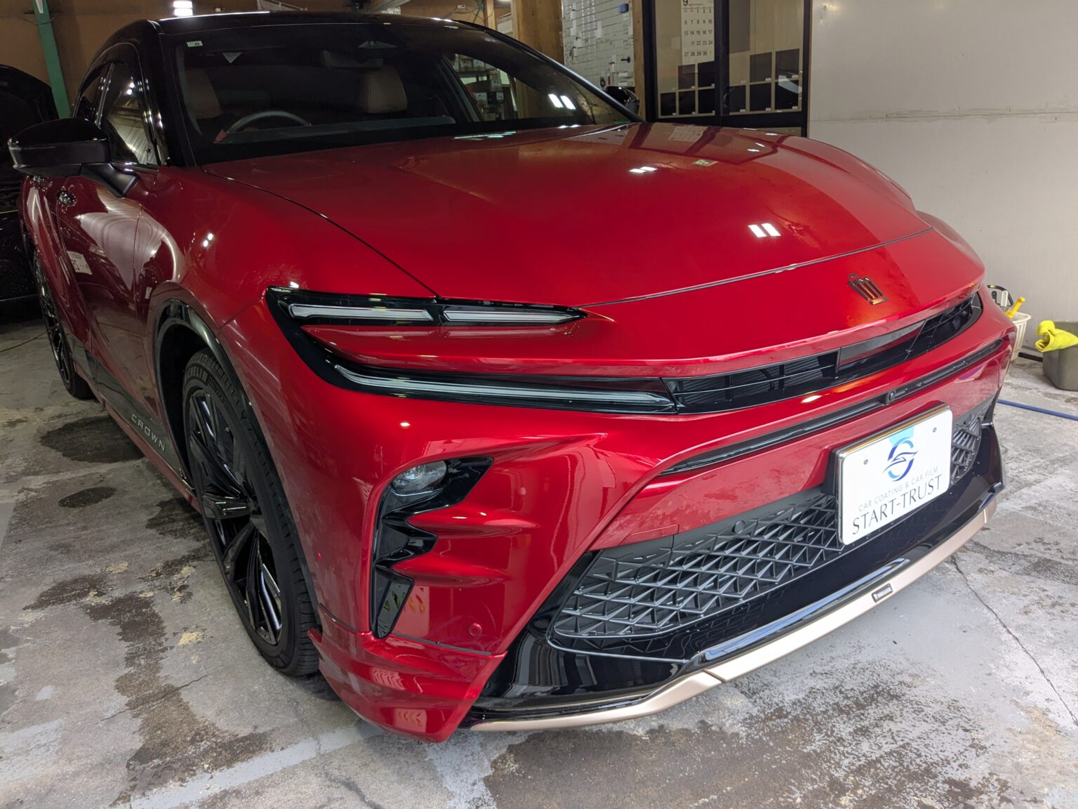 トヨタ クラウンスポーツ(2026年式) 施工後のプロテクションフィルム