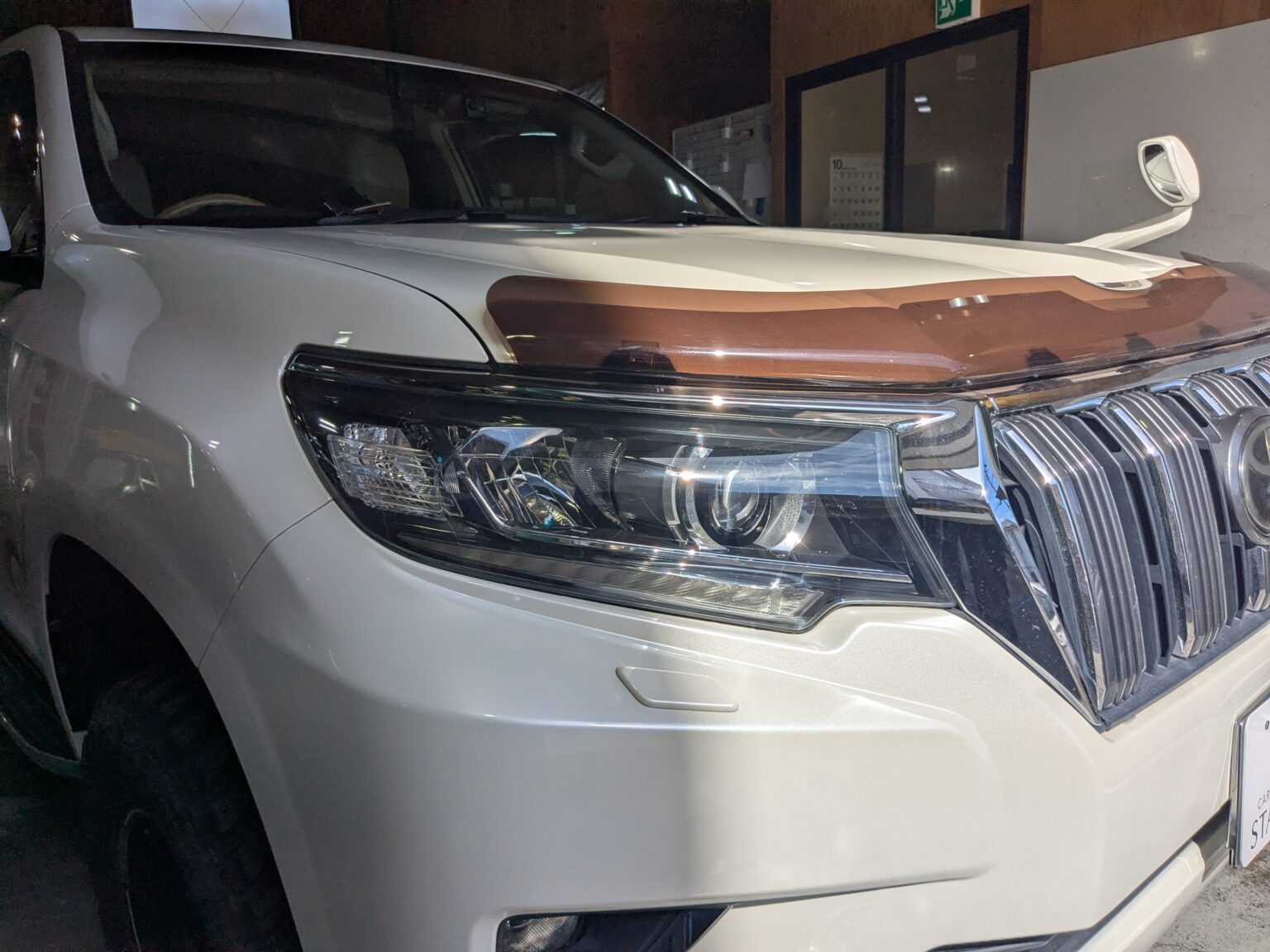 トヨタ ランドクルーザープラド (150系)（2018年式） 施工後のプロテクションフィルム
